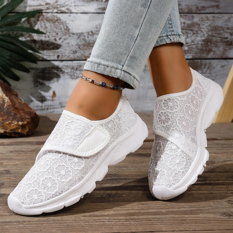 White Sneaker Care Kit - Tênis femininos, sapatos leves e respiráveis