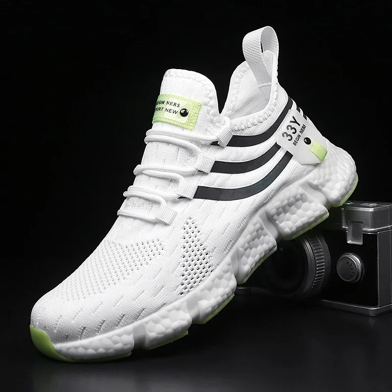White Sneaker Care Kit - Tênis de corrida masculino de malha