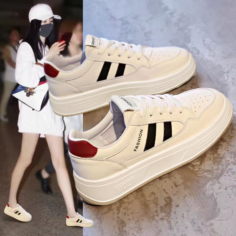 White Sneaker Care Kit - Tênis Femininos Esportivos com Plataforma, Frete