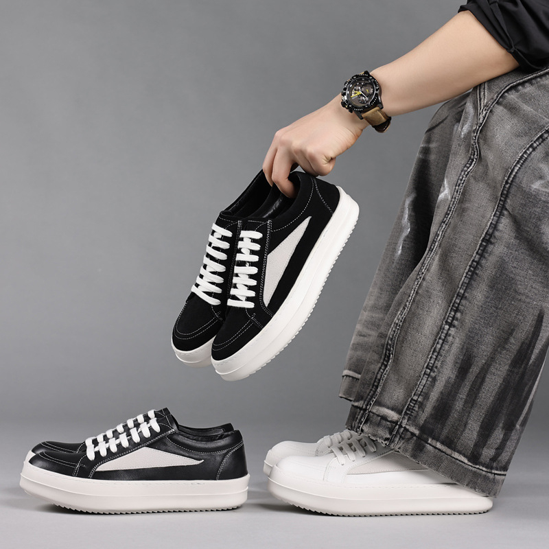 White Sneaker Care Kit - Tênis plataforma masculino em couro legítimo