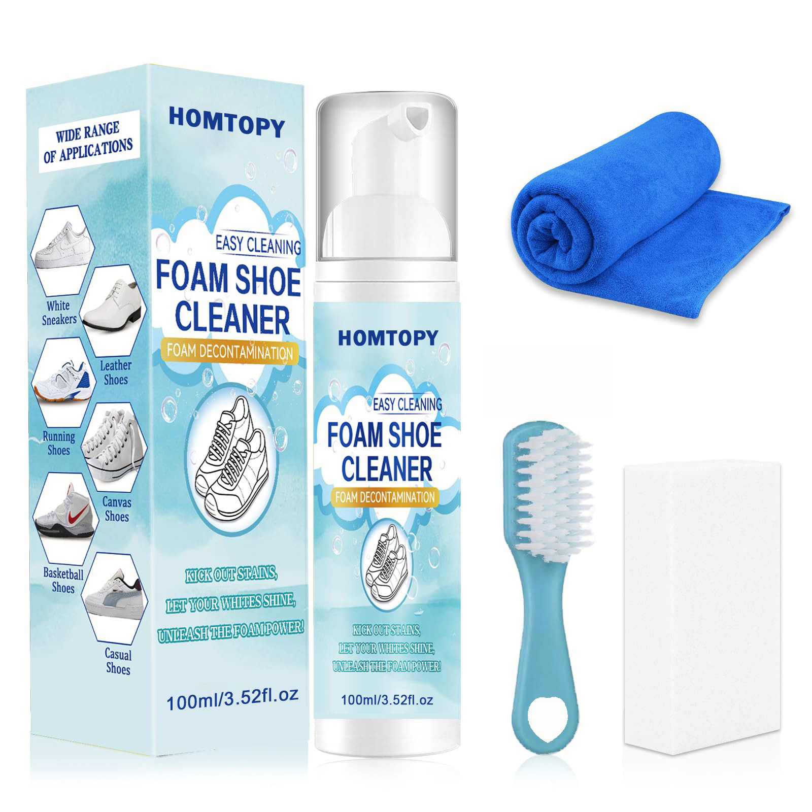 Sneaker Care Products - Kit de limpeza de sapatos, limpador